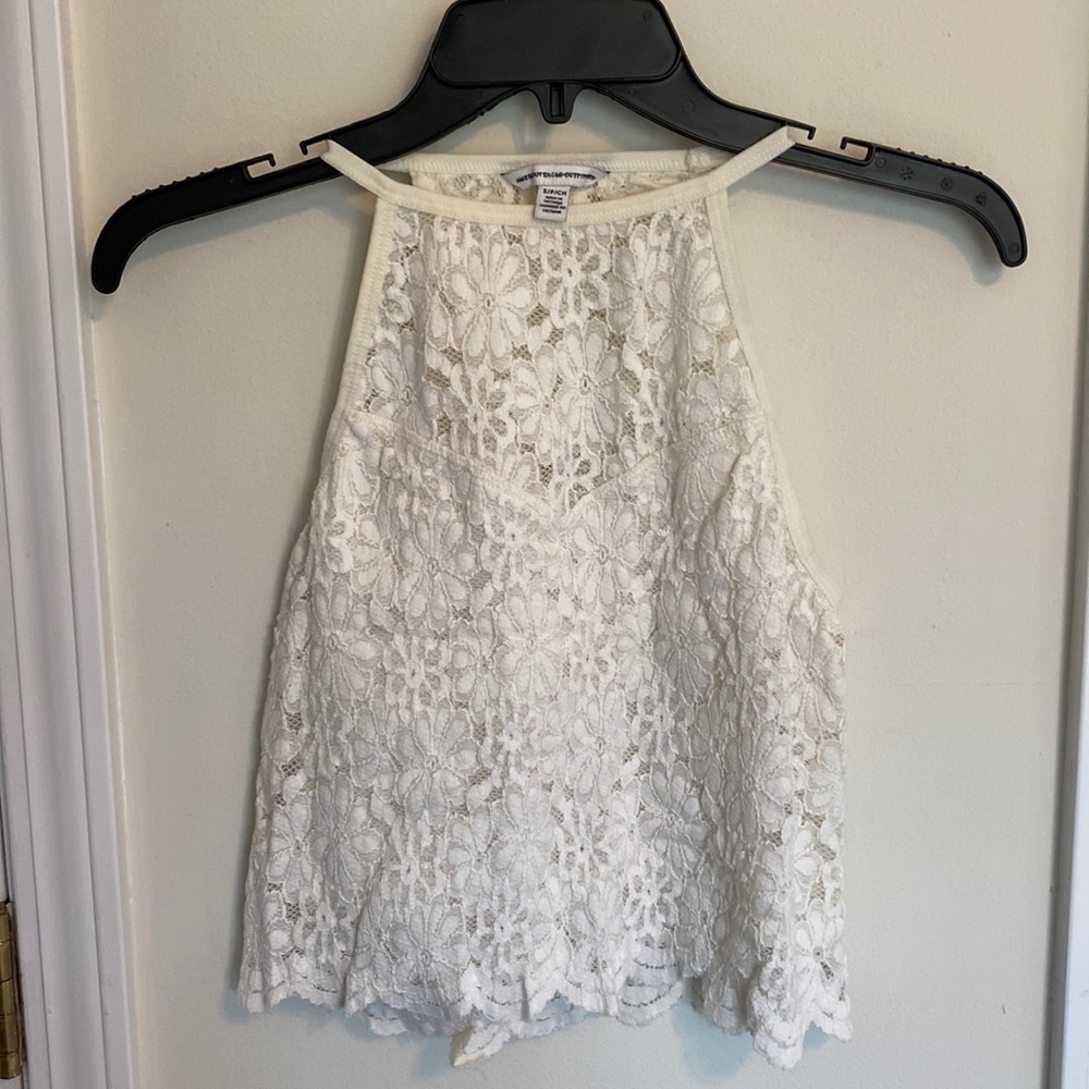 Women’s American Eagle Lace Crop - White - Small